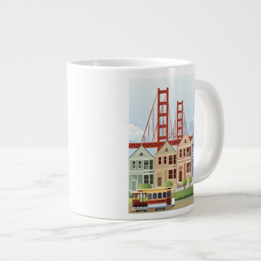 San Francisco | Gedekte dames Grote Koffiekop (Voorkant rechts)
