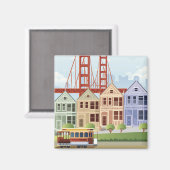 San Francisco | Gedekte dames Magneet (Voorkant / Achterkant)