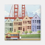 San Francisco | Gedekte dames Magneet (Voorkant)