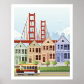 San Francisco | Gedekte dames Poster (Voorkant)