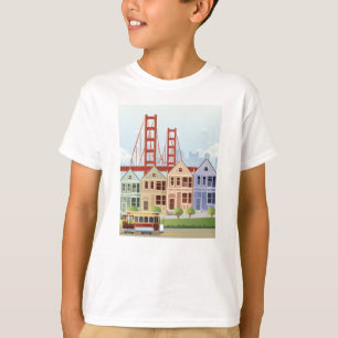 San Francisco   Gedekte dames T-shirt