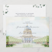 San Francisco geïllustreerde bruiloft Kaart (Voorkant / Achterkant)