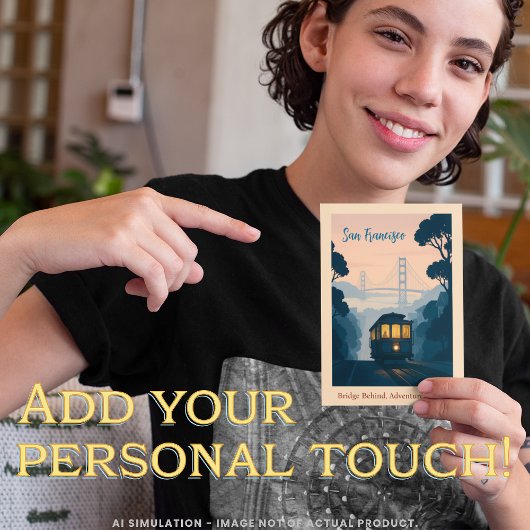 San Francisco GGB, Schilderachtig reizen met de k Briefkaart