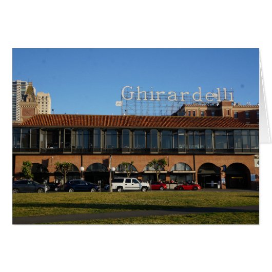 San Francisco Ghirardelli Square Kaart (Voorkant Horizontaal)