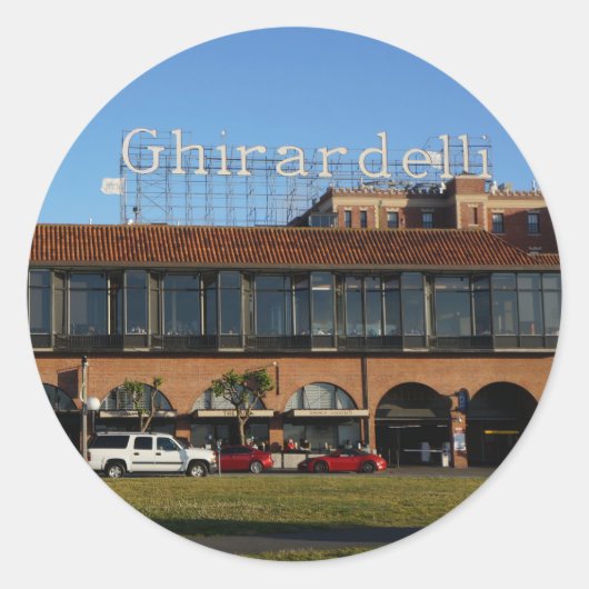 San Francisco Ghirardelli Square Stickers (Voorkant)