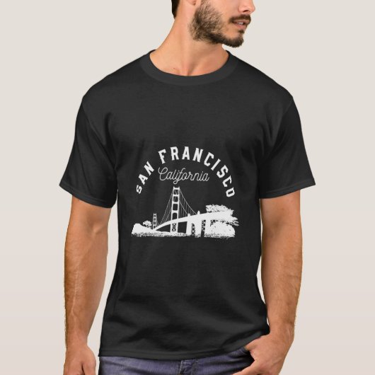 San Francisco Gold Gate Bridge T-shirt (Voorkant)