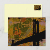 San Francisco Golden Bridge ~ Briefkaart Modern (Voorkant / Achterkant)