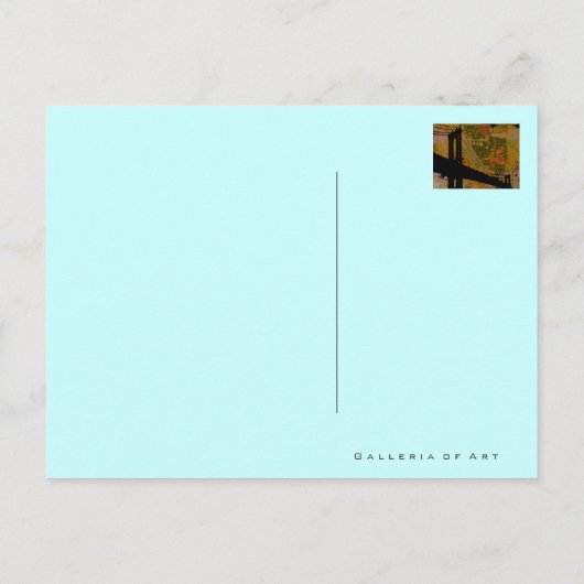 San Francisco Golden Bridge ~ Briefkaart Modern (Achterkant)