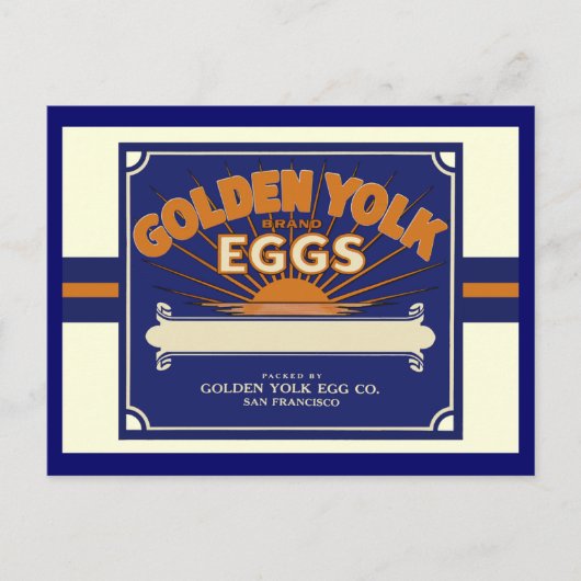San Francisco Golden Egg Yolks Briefkaart (Voorkant)