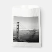 San Francisco Golden Gate Black White Vintage Bedankzakje (Voorkant)