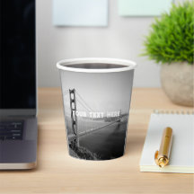 San Francisco Golden Gate Black White Vintage