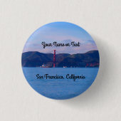 San Francisco Golden Gate Bridge #1 Pinback Button (Voorkant)