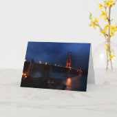 San Francisco Golden Gate Bridge #6 Kaart (Gele Bloem)