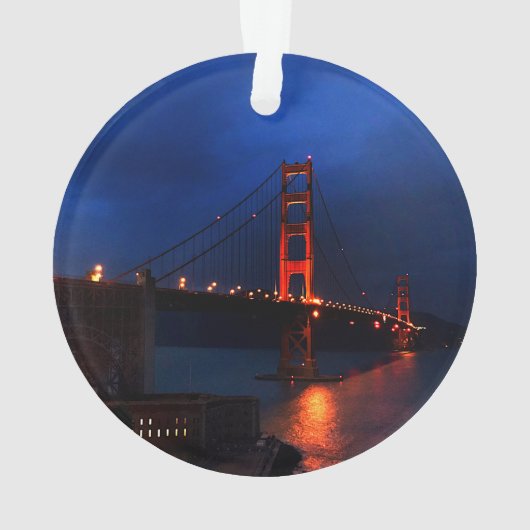 San Francisco Golden Gate Bridge #6 Ornament (achterkant)
