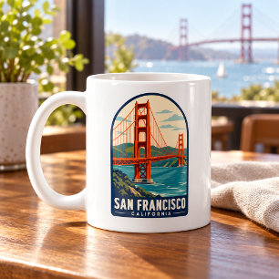 San Francisco Golden Gate Bridge Antiek Koffiemok