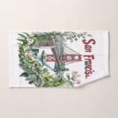 San Francisco Golden Gate Bridge Aquarelontwerp Handdoek (Handdoek)