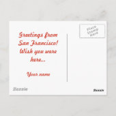 San Francisco Golden Gate Bridge at sunset Briefkaart (Achterkant)