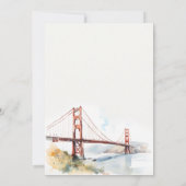 San Francisco Golden Gate Bridge Baby Borrel Kaart (Achterkant)
