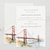 San Francisco Golden Gate Bridge Baby Shower Kaart (Voorkant / Achterkant)