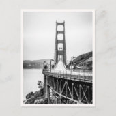 San Francisco Golden Gate Bridge Black & White Briefkaart (Voorkant)
