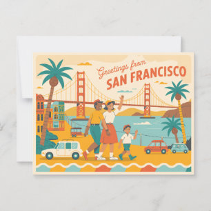 San Francisco Golden Gate Bridge Briefkaart