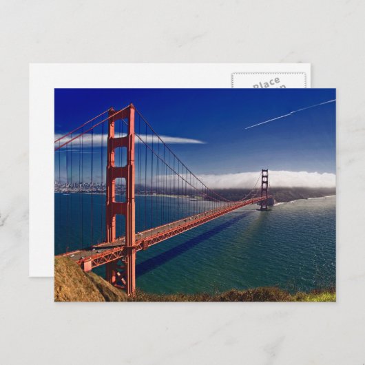 San Francisco Golden Gate Bridge Briefkaart (Voorkant / Achterkant)
