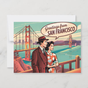 San Francisco Golden Gate Bridge Briefkaart