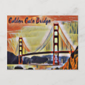 San Francisco Golden Gate Bridge Briefkaart (Voorkant)