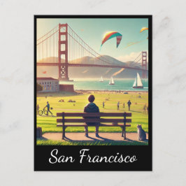 San Francisco Golden Gate Bridge Briefkaart