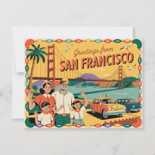 San Francisco Golden Gate Bridge Briefkaart