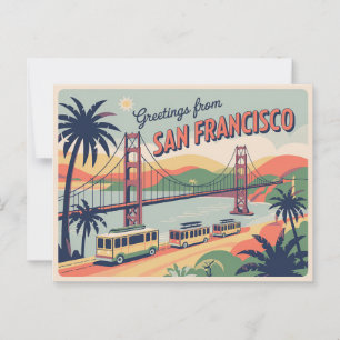 San Francisco Golden Gate Bridge Briefkaart