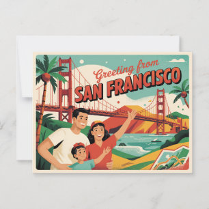 San Francisco Golden Gate Bridge Briefkaart