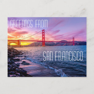 San Francisco Golden Gate Bridge Briefkaart