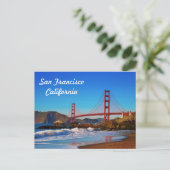 San Francisco Golden Gate Bridge Briefkaart (Staand voorkant)