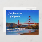 San Francisco Golden Gate Bridge Briefkaart (Voorkant / Achterkant)
