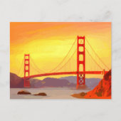 San Francisco Golden Gate Bridge Briefkaart (Voorkant)