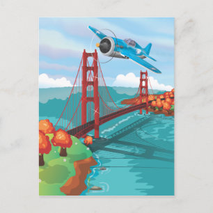 San Francisco Golden Gate Bridge Briefkaart