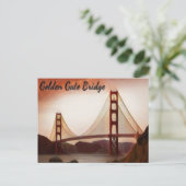 San Francisco Golden Gate Bridge Briefkaart (Staand voorkant)