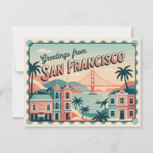 San Francisco Golden Gate Bridge Briefkaart
