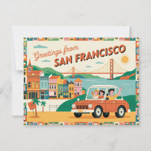 San Francisco Golden Gate Bridge Briefkaart