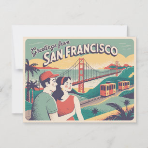 San Francisco Golden Gate Bridge Briefkaart