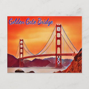 San Francisco Golden Gate Bridge Briefkaart