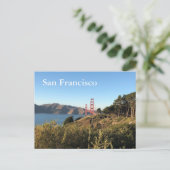 San Francisco Golden Gate Bridge Briefkaart (Staand voorkant)