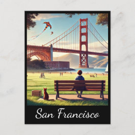 San Francisco Golden Gate Bridge Briefkaart