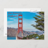 San Francisco Golden Gate Bridge Briefkaart (Voorkant / Achterkant)