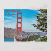 San Francisco Golden Gate Bridge Briefkaart (Voorkant)