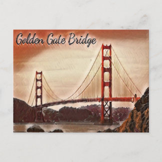 San Francisco Golden Gate Bridge Briefkaart