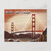 San Francisco Golden Gate Bridge Briefkaart (Voorkant)