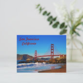 San Francisco Golden Gate Bridge Briefkaart (Staand voorkant)