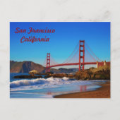 San Francisco Golden Gate Bridge Briefkaart (Voorkant)